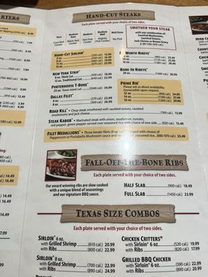 Menu photo 1 Texas Roadhouse Wichita Falls, TX Menu photo 1 Texas Roadhouse Wichita Falls, TX
