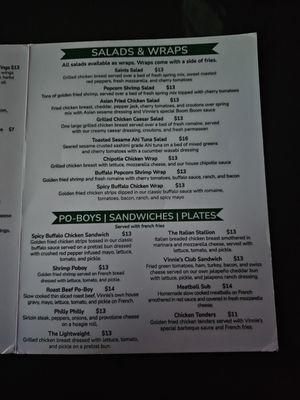 Menu photo 1 Vinnie's Caddyshack Bar & Grill Metairie, LA Menu photo 1 Vinnie's Caddyshack Bar & Grill Metairie, LA