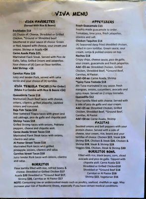 Menu photo 1 Viva Tequila Henderson, NV Menu photo 1 Viva Tequila Henderson, NV