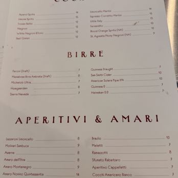 Forno Santo - Cocktail menu - Wine Bars Near Me - Tulsa, Oklahoma