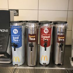 McDonald's - All tea was supposed to be used 5 hours earlier according to stickers.