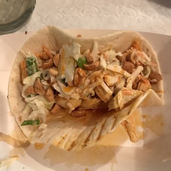 Buddha Bistro - Chicken taco with some slaw & peanuts.  Very refreshing!! - Cooking Classes Near Me - Watertown, Connecticut
