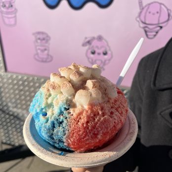 Ca Phe Haru - Captain LeM'erica Shave Ice with Ice Cream, Mochi and Li Hung Mui Powder - Coffee & Tea Near Me - Elk Grove, California Ca Phe Haru - Captain LeM'erica Shave Ice with Ice Cream, Mochi and Li Hung Mui Powder - Coffee & Tea Near Me - Elk Grove, California