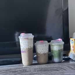 Paid extra for a larger cup hoping for more coffee, got a regular coffee to compare and a matcha. Curious what their coffee ratio?