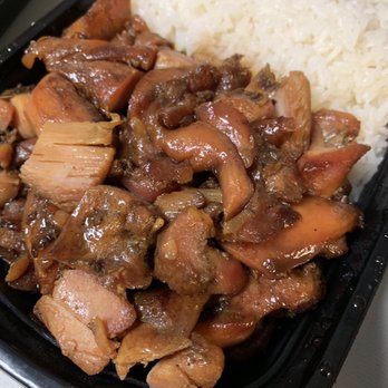 Hunan Wok Restaurant - Bourbon Chicken with white rice - Chinese Near Me - Jacksonville, Florida