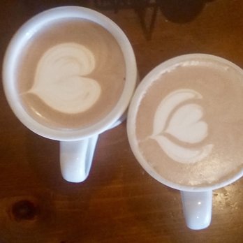 Tickle Tree Cafe - Hot chocolate hearts in honor of Valentine's Day -- so cute! - Cafes Near Me - La Crescenta, California