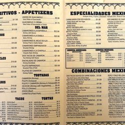 Chapala Mexican Grill - New menu prices as of 0427-24