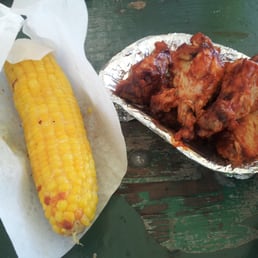 Wings corn and lemonade $14