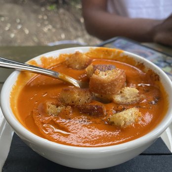 Tabor Tavern - Tomato soup with croutons - New American Near Me - Portland, Oregon Tabor Tavern - Tomato soup with croutons - New American Near Me - Portland, Oregon