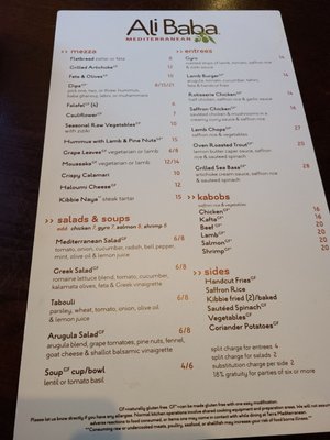 Menu photo 3 Ali Baba Mediterranean Grill Richardson, TX