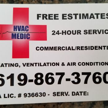 HVAC Medic - Save this photo! You won't regret it. - Heating & Air Conditioning/HVAC Near Me - Santee, California