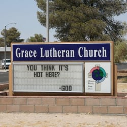 Grace Lutheran Church - This is a direct quote.