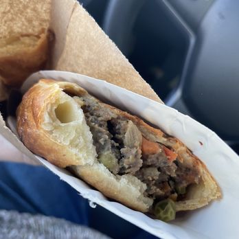 Hollys Meat Pies - Inside the lamb pasty - New American Near Me - Bellingham, Washington Hollys Meat Pies - Inside the lamb pasty - New American Near Me - Bellingham, Washington