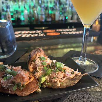 Gocha's Tapas Bar - Salmon Chips and Mango Lemon drop - Tapas Bars Near Me - Atlanta, Georgia