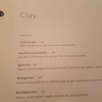 Clay - New American Near Me - New York, New York Clay - New American Near Me - New York, New York
