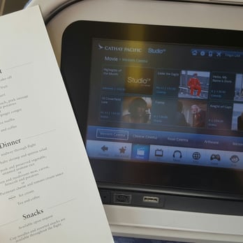 國泰航空 - Awesome screen, awesome menu. - Airlines Near Me - Hong Kong, HK 國泰航空 - Awesome screen, awesome menu. - Airlines Near Me - Hong Kong, HK