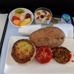 British Airways - Business Class breakfast, CPH to LHR