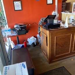 Messy Hostess desk Messy Hostess desk