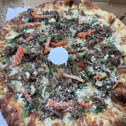 Pangy's pizza - Italian Beef Dip Pizza
