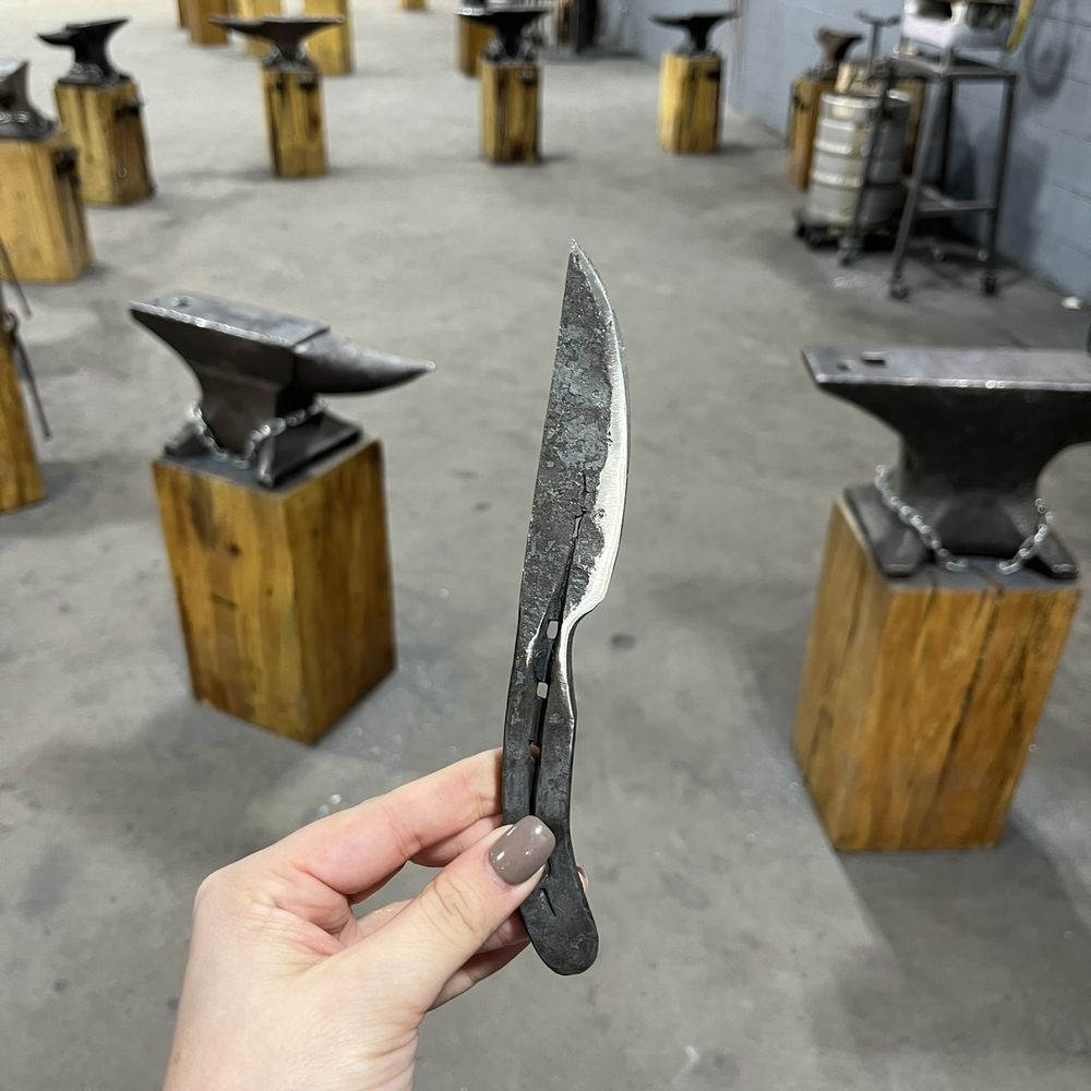 Lawless Forge - horseshoe knife - Team Building Activities Near Me - Sterling, Virginia Lawless Forge - horseshoe knife - Team Building Activities Near Me - Sterling, Virginia