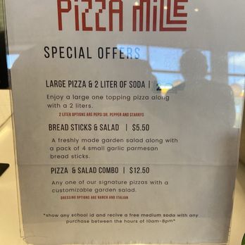 Pizza Mille - Special on 10/2025 - Pizza Near Me - Bakersfield, California