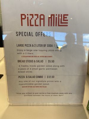 Menu photo 2 Pizza Mille Bakersfield, CA
