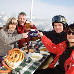 AHORN Hotel am Fichtelberg - Sonnerterasse am Pistenblick