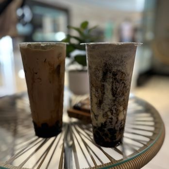 Let's Boba - Brown Sugar Milk Tea and 3. Brulee Oreo Matcha Milk Tea - Bubble Tea Near Me - Los Angeles, California