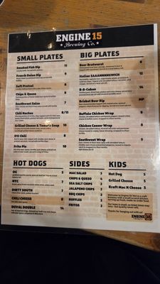 Menu photo 5 Engine 15 Brewing Jacksonville Beach, FL