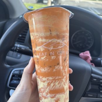 Leaf N Cream - Thai swirl - Bubble Tea Near Me - Tustin, California Leaf N Cream - Thai swirl - Bubble Tea Near Me - Tustin, California