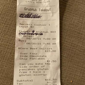 Eggsperience Cafe - Ordered gluten free which is clearly written. Received pancakes that were not gluten free and have been sick for 2 days. - Breakfast & Brunch Near Me - Chicago, Illinois