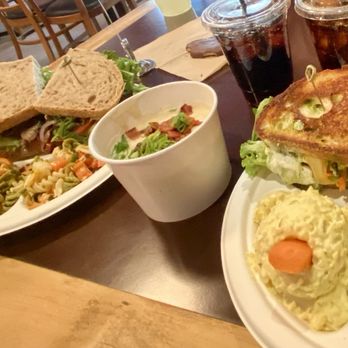 Simple Simon's Bakery & Bistro - Vegetarian Sandwich & Gina's Vegetarian Sandwich sides: Potato Salad & soup - Bakeries Near Me - Riverside, California Simple Simon's Bakery & Bistro - Vegetarian Sandwich & Gina's Vegetarian Sandwich sides: Potato Salad & soup - Bakeries Near Me - Riverside, California