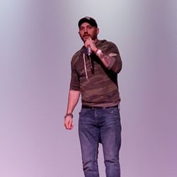 Gator Movie Theater - Tom Hardy speaking before the special screening of "VENOM" on 10/9/2018.