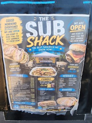 Menu photo 2 The Sub Shack Tucumcari, NM Menu photo 2 The Sub Shack Tucumcari, NM
