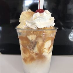 The Sno Stop - Caramel Cheesecake Sundae $4