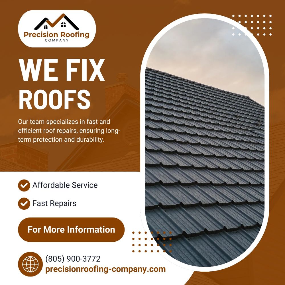 Slide of Precision Roofing Company