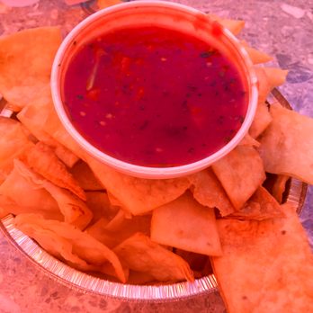 Carbon - chips & salsa (some soggy) - Mexican Near Me - Chicago, Illinois