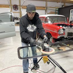 C & E Autoglass - Buffing every piece of glass to perfection!