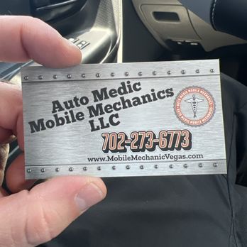 Auto Medic Mobile Mechanics - Business card - RV Repair Near Me - Henderson, Nevada