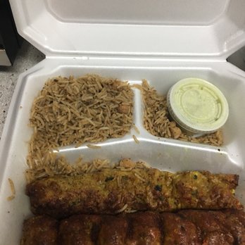 Kabob Place - Minced chicken meat with rice platter. This one was spicy but in a tolerable, tasty way. - Afghan Near Me - Henrico, Virginia