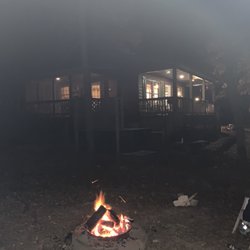 cedar rock cabins - Beautiful campfire!