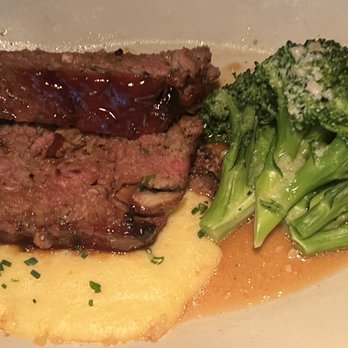 R+D Kitchen - Meatloaf with polenta and broccoli - New American Near Me - Santa Monica, California R+D Kitchen - Meatloaf with polenta and broccoli - New American Near Me - Santa Monica, California