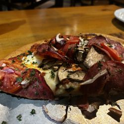 Rocky Mountain Flatbread Co - Amazing... not much left by the time I thought to take a photo... yum!