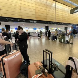 United Airlines - Guam bound! Counter is not open. It appears some agents have run late work work today. 10/19/22
