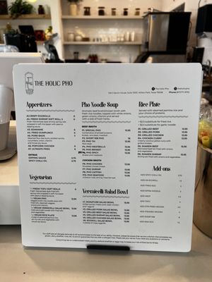 Menu photo 1 The Holic Pho Willow Park, TX