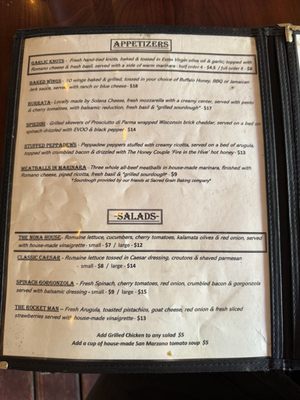 Menu photo 2 The Nona Slice House Safety Harbor, FL