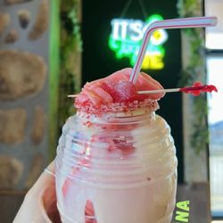 La Mexicana - Strawberry Soft Serve Margarita