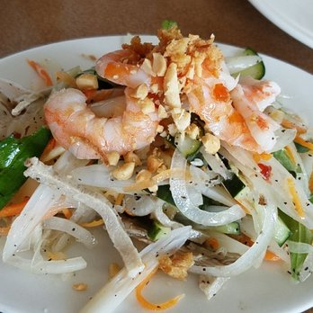Bodard Bistro - lotus root salad with shrimp - Vietnamese Near Me - Houston, Texas
