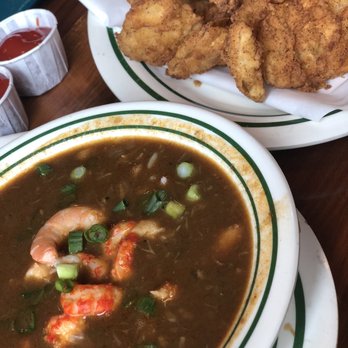 Orleans Seafood Kitchen - Seafood gumbo and onion rings - Cajun/Creole Near Me - Katy, Texas