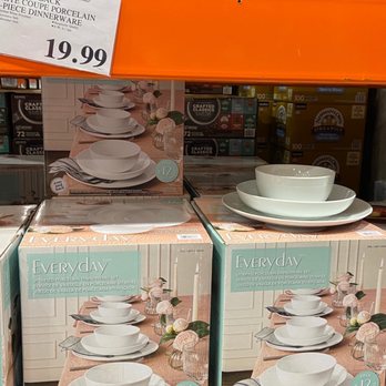 Costco Wholesale - Dinnerware set $20 - Wholesale Stores Near Me - Lawrence, New York